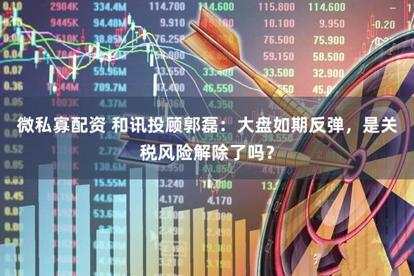 微私寡配资 和讯投顾郭磊：大盘如期反弹，是关税风险解除了吗？